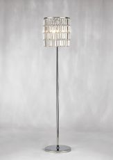 Torre Crystal Curtain Floor Lamp 5 Light Polished Chrome