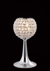 Ava Crystal Table Lamp 2 Light G9 Polished Chrome, NOT LED/CFL Compatible