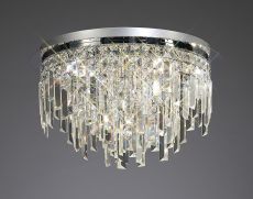 Maddison Ceiling Round 6 Light G9 Polished Chrome/Crystal