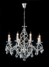 Torino Pendant 8 Light E14 Polished Chrome/Crystal