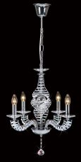 Santo 52cm Pendant 4 Light E14 Polished Chrome/Crystal