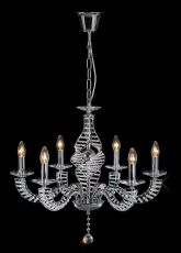 Santo Pendant 6 Light E14 Polished Chrome/Crystal