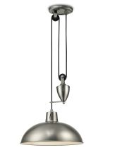 Wellington Pulley System Pendant 1 Light E27 Antique Nickel