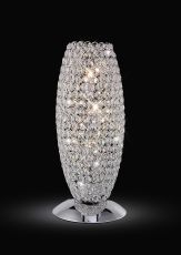 Kos Crystal Table Lamp 3 Light G9 Polished Chrome