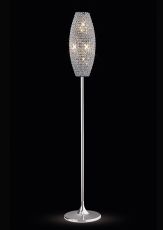 Kos Floor Lamp 4 Light G9 Polished Chrome/Crystal