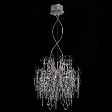 Lexi 85cm Pendant 22 Light G4 Polished Chrome/Crystal, NOT LED/CFL Compatible Item Weight: 15kg