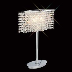 Fabio Crystal Table Lamp 2 Light G9 Polished Chrome