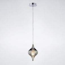 Amano 13cm Pendant 1 Light G9 Polished Chrome/Crystal