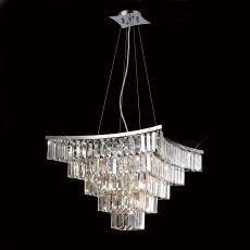 Gianni Pendant 9 Light G9 Polished Chrome/Crystal