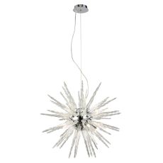 Tropez 60cm Pendant 8 Light G9 Polished Chrome/Glass