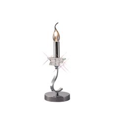 Nydia Table Lamp WITHOUT SHADE 1 Light E14 Polished Chrome/Crystal