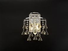 Inina Wall Lamp Switched 2 Light E14 Polished Chrome/Crystal