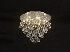 Colorado Ceiling Round 5 Light G9 Polished Chrome/Crystal