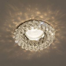 Crystal Cluster Downlight Round Rim Only Polished Chrome/Clear, IL30800 REQUIRED TO COMPLETE THE ITEM, Cut Out: 62mm