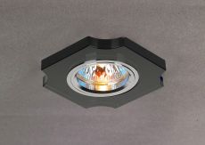 Crystal Downlight Concave Corner Rim Only Black, IL30800 REQUIRED TO COMPLETE THE ITEM, Cut Out: 62mm