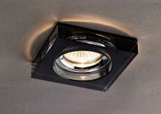 Crystal Downlight Deep Square Rim Only Black, IL30800 REQUIRED TO COMPLETE THE ITEM, Cut Out: 62mm
