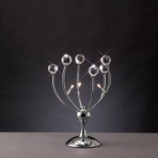 Xeena Crystal Table Lamp 3 Light G4 Polished Chrome, NOT LED/CFL Compatible