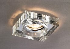 Crystal Bubble Downlight Square Rim Only Clear, IL30800 REQUIRED TO COMPLETE THE ITEM, Cut Out: 62mm