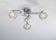 Leimo Ceiling 3 Light G9 Polished Chrome/Crystal