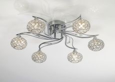 Leimo Ceiling 6 Light G9 Polished Chrome/Crystal