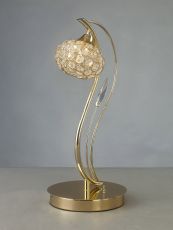 Leimo Crystal Table Lamp 1 Light G9 French Gold