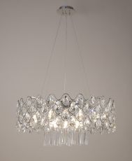 Kenzie 66cm Pendant 16 Light G9 Polished Chrome/Crystal