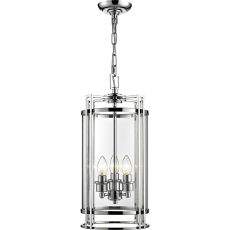 Eaton Pendant 3 Light E14 Polished Chrome/Glass