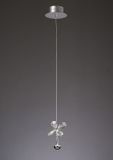 Aviva 12cm Pendant 1 Light 4000K LED Polished Chrome/Crystal