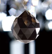Crystal Sphere Without Ring Black 40mm