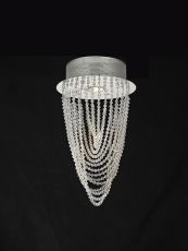 Camilla 25cm Ceiling Round 1 Light GU10 Polished Chrome/Crystal