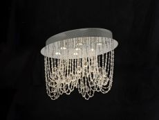 Camilla Ceiling Oval 7 Light GU10 Polished Chrome/Crystal