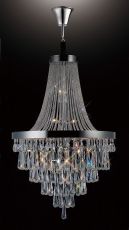 Sophia 81cm Pendant 17 Light E14 Polished Chrome/Crystal Item Weight: 31.5kg