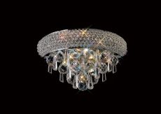 Alexandra Wall Lamp Small 2 Light E14 Polished Chrome/Crystal