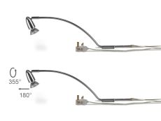 Lex (Set Of 2) Over Cabinet 1 Light GU10 With Adjustable Head And 2m Cable c/w BS Plug Polished Chrome