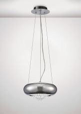 Phyllis 25cm Small Pendant 2 Light G9 Polished Chrome/Crystal