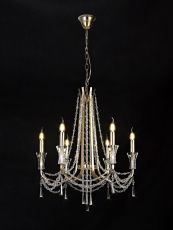 Armand Pendant 6 Light E14 French Gold/Crystal