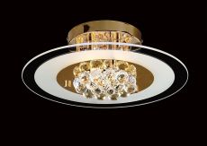 Delmar Flush Round 4 Light G9 French Gold/Glass/Crystal