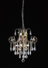 Rosina 42cm Pendant 5 Light G9 French Gold/Crystal