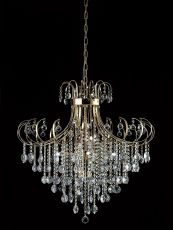 Rosina Pendant 8 Light G9 French Gold/Crystal Item Weight: 21kg