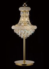 Alexandra Table Lamp 5 Light E14 Gold/Crystal, NOT LED/CFL Compatible