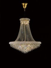 Alexandra Pendant 18 Light E14 Gold/Crystal Item Weight: 27kg