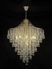 Inina Pendant 9 Light E14 French Gold/Crystal Item Weight: 27.7kg