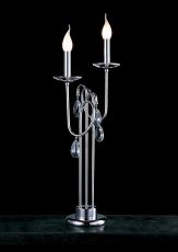Danya Crystal Table Lamp 2 Light E14 Polished Chrome