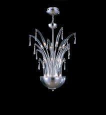 Jasper 55cm Pendant Round 18 Light G4 Polished Chrome/Crystal, NOT LED/CFL Compatible