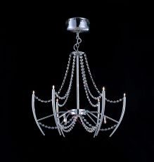 Zest Pendant Round 9 Light G4 Polished Chrome/Crystal, NOT LED/CFL Compatible