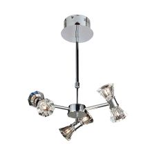 Elisa 42cm Pendant Round 6 Light G4 Polished Chrome, NOT LED/CFL Compatible