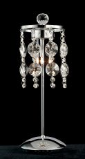 Nico Crystal Table Lamp 3 Light G4 Polished Chrome, NOT LED/CFL Compatible