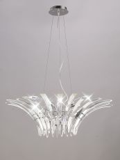 Sinclair Pendant 9 Light G9 Polished Chrome