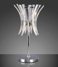 Sinclair Crystal Table Lamp 4 Light G9 Polished Chrome