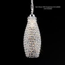 Kudo Crystal Drum Non-Electric SHADE ONLY Polished Chrome/Crystal